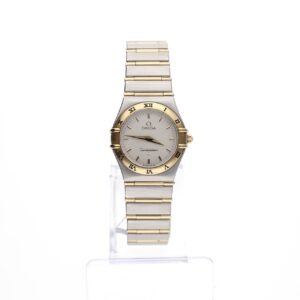 Omega Constellation 1272.30.00 'Full Bar'; 18k. Goud/stalen dames horloge