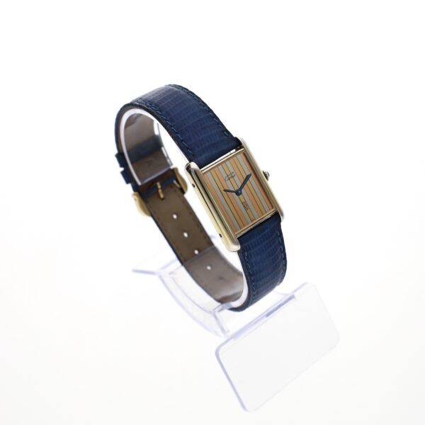 Cartier Tank Vermeil 'Trinity' Large 6129; Vintage mechanisch horloge