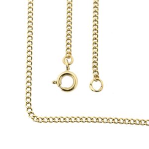 14 karaat geelgouden gourmetschakel ketting