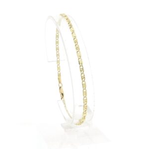 14 karaat gouden marine schakel armband | 20,5 cm