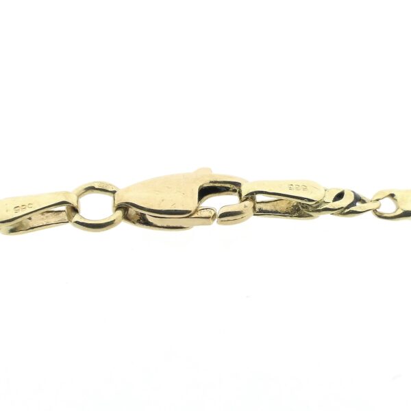 Gouden marine schakel armband | 20,5 cm
