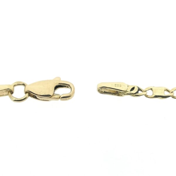 Gouden marine schakel armband | 20,5 cm
