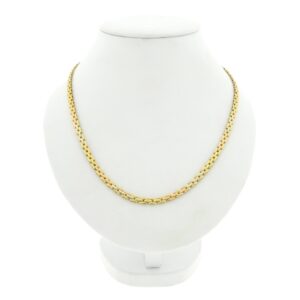 14 karaat tricolor schakelketting