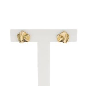 14 karaat gouden oorstekers; Scandinavisch design